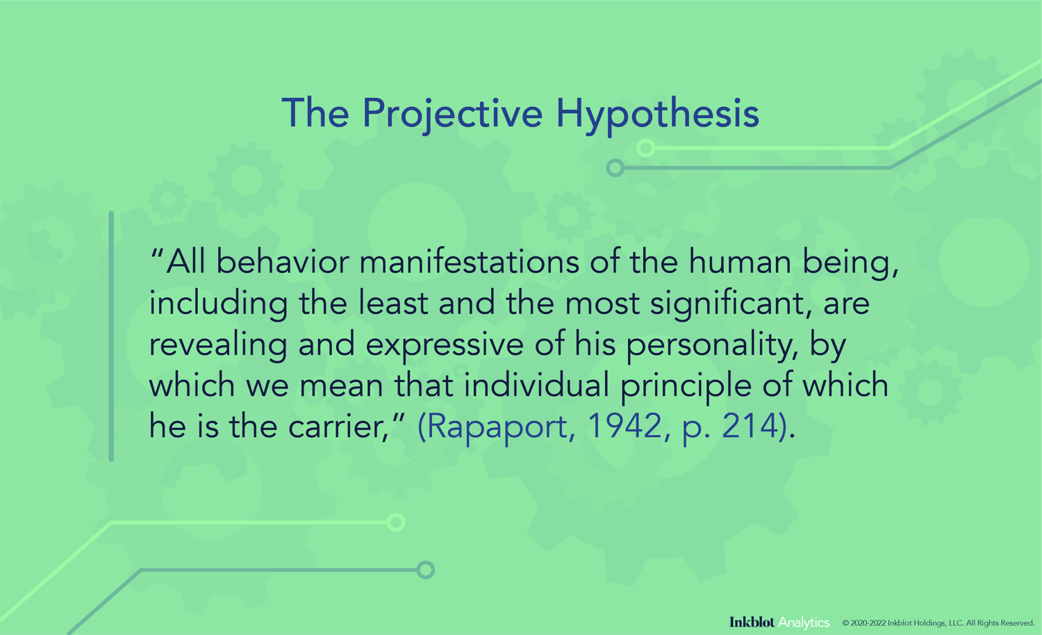what is projective hypothesis